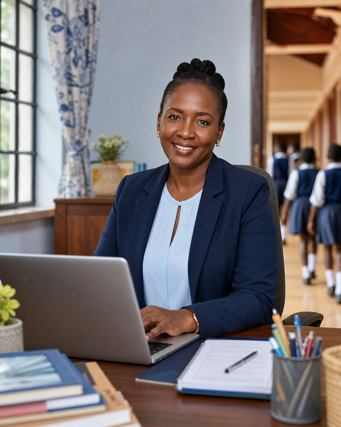 School administrator at work